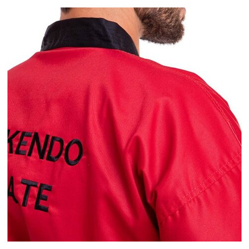 Кімоно для айкікендо карате FDSO Aykikendo Karate Ballonstar AKS 0 Червоно-чорний (37508020) фото №14