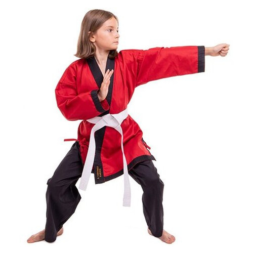 Кімоно для айкікендо карате FDSO Aykikendo Karate Ballonstar AKS 0 Червоно-чорний (37508020) фото №22