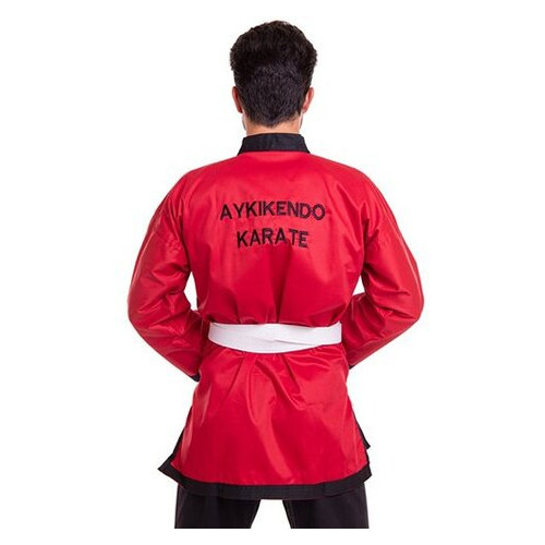 Кімоно для айкікендо карате FDSO Aykikendo Karate Ballonstar AKS 0 Червоно-чорний (37508020) фото №12
