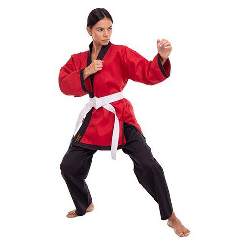 Кімоно для айкікендо карате FDSO Aykikendo Karate Ballonstar AKS 0 Червоно-чорний (37508020) фото №7