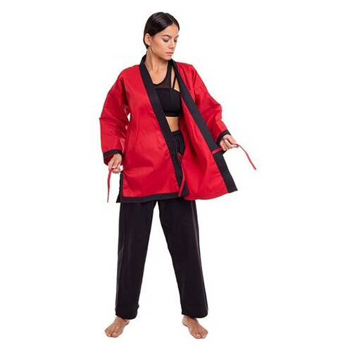 Кімоно для айкікендо карате FDSO Aykikendo Karate Ballonstar AKS 2 Червоно-чорний (37508020) фото №6