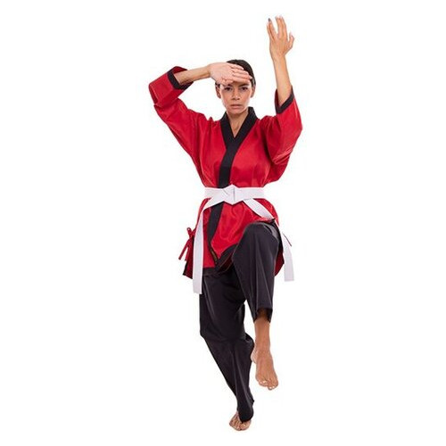 Кімоно для айкікендо карате FDSO Aykikendo Karate Ballonstar AKS 2 Червоно-чорний (37508020) фото №8