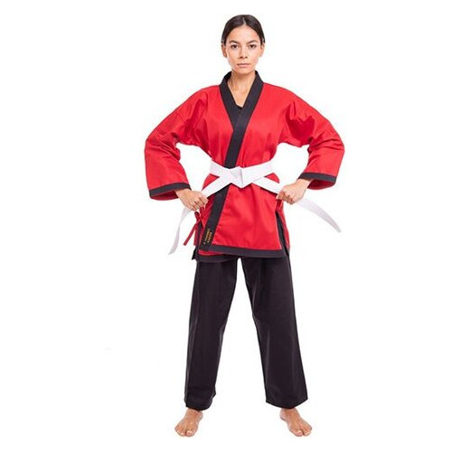 Кімоно для айкікендо карате FDSO Aykikendo Karate Ballonstar AKS 3 Червоно-чорний (37508020) фото №2