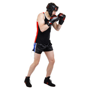 Замшеві боксерки FDSO Fist Rage VL-8483 38 Чорно-червоний (37508157) фото №5