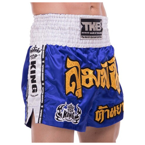 Шорти для тайського боксу та кікбоксингу Top King Boxing TKTBS-043 XXL Синій (37551085) фото №3