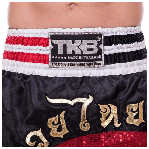 Шорти для тайського боксу та кікбоксингу Top King Boxing TKTBS-208 S Чорно-червоний (37551089) фото №5