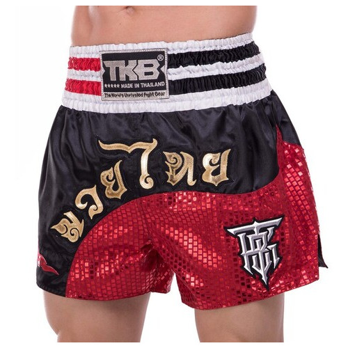 Шорти для тайського боксу та кікбоксингу Top King Boxing TKTBS-208 S Чорно-червоний (37551089) фото №2
