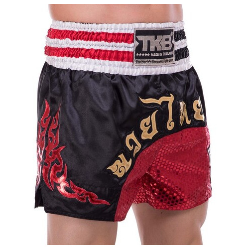 Шорти для тайського боксу та кікбоксингу Top King Boxing TKTBS-208 S Чорно-червоний (37551089) фото №3