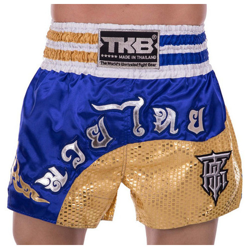 Шорти для тайського боксу та кікбоксингу Top King Boxing TKTBS-207 L Синьо-золотий (37551088) фото №1
