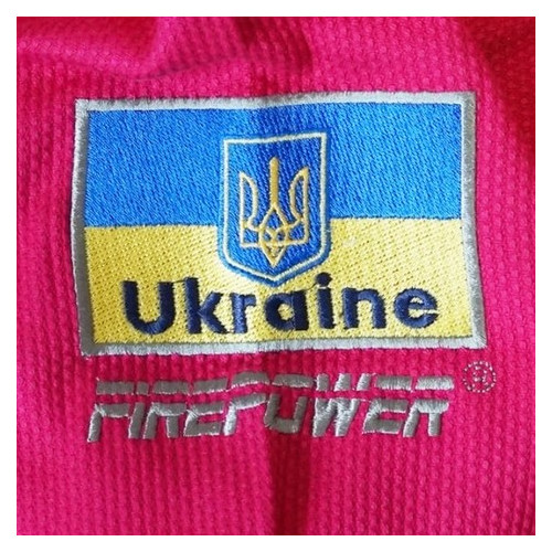 Кімоно дитяче для Бразильського Джіу-Джитсу FirePower Ukraine Рожеве (M0) фото №7