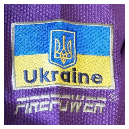 Кімоно дитяче для Бразильського Джіу-Джитсу FirePower Ukraine Фіолетове (M1) фото №7