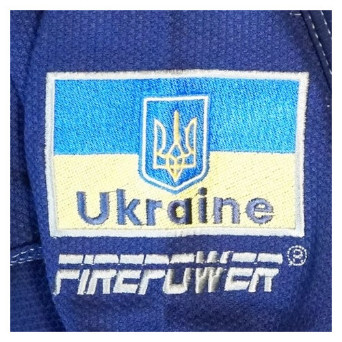 Кімоно жіноче для Бразильського Джіу-Джитсу FirePower Ukraine Темно-Синє (F3) фото №2