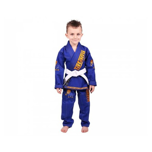 Кімоно дитяче для Бразильського Джіу-Джитсу Tatami Fightwear Kids NEW Animal (M1) Синє фото №3