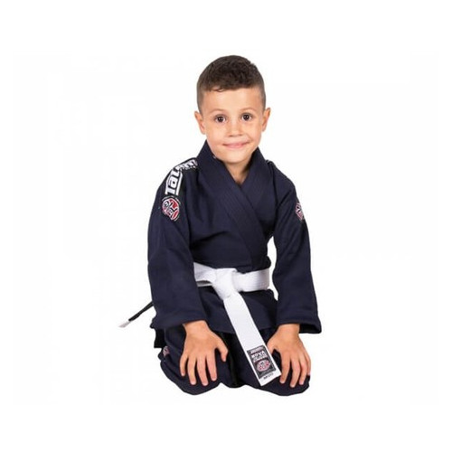 Кімоно дитяче для Бразильського Джіу-Джитсу Tatami Fightwear Kids Nova (M2) Темно-синє фото №3