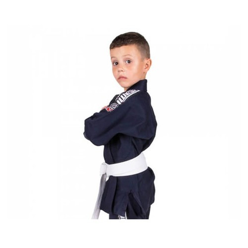Кімоно дитяче для Бразильського Джіу-Джитсу Tatami Fightwear Kids Nova (M2) Темно-синє фото №2