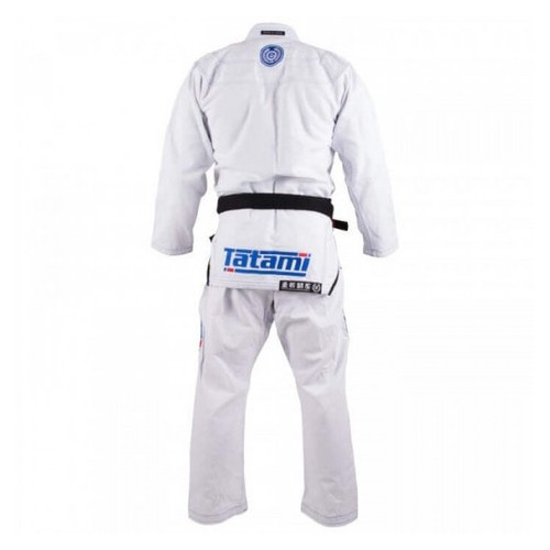 Кимоно для Бразильского Джиу-Джитсу Tatami Fightwear Estilo 6.0 Premier (А0) Белое с синим фото №3