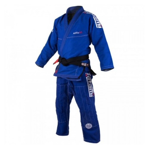 Кимоно для Бразильского Джиу-Джитсу Tatami Fightwear Estilo 6.0 Premier (А1L) Синее с белым фото №2