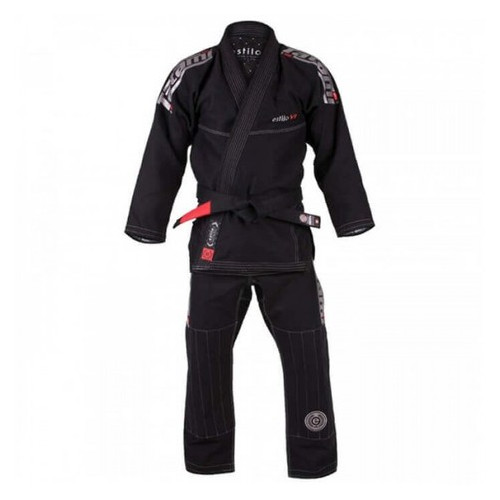 Кимоно для Бразильского Джиу-Джитсу Tatami Fightwear Estilo 6.0 Premier (А3) Черное с серым фото №1