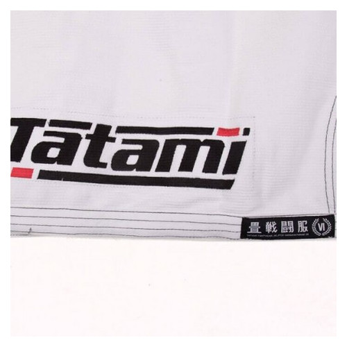 Кимоно для Бразильского Джиу-Джитсу Tatami Fightwear Estilo 6.0 Premier (А3S) Белое с черным фото №6