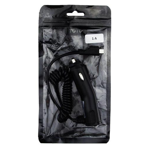 Автомобильное зарядное устройство TOTO TZX-66 Car charger MicroUsb 1A 1.2m Black #I/S фото №2