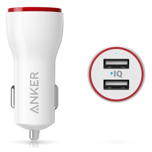 Автомобільна зарядка Anker PowerDrive 2 24W micro USB 0.9m V3 White фото №2