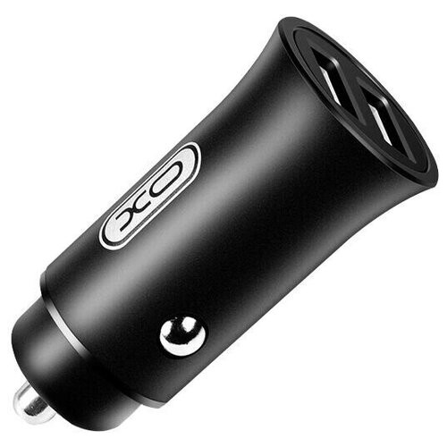 Автомобільний зарядний пристрій XO CC15 2.1A/2 USB/12-24V - Black фото №1