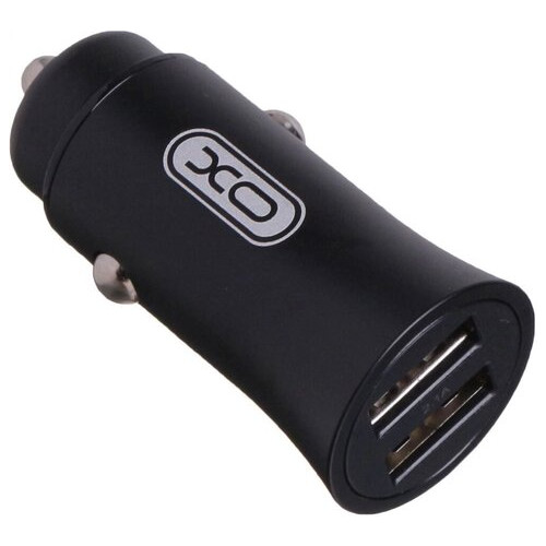 Автомобільний зарядний пристрій XO CC15 2.1A/2 USB/12-24V - Black фото №2