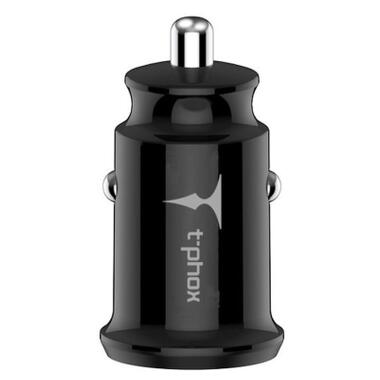 Зарядний пристрій T-Phox Charger Set 2.4A Dual+MicroUSB cable 1.2m (Black) (T-S09 SET M B) фото №5