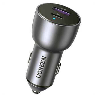 Автозарядка UGREEN QC 3.0+QC 3.0 Dual USB-A 36W Fast Car Charger Косм. Сіра (CD213) (60980) фото №1