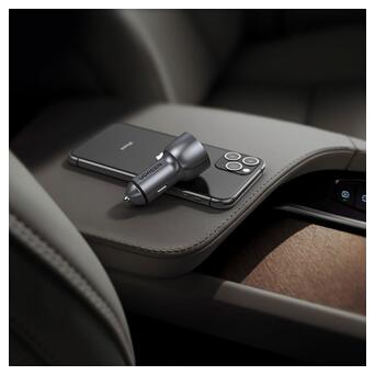 Автозарядка UGREEN QC 3.0+QC 3.0 Dual USB-A 36W Fast Car Charger Косм. Сіра (CD213) (60980) фото №7
