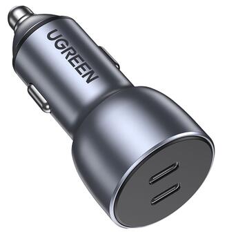 Автозарядка UGREEN QC 3.0+QC 3.0 Dual USB-A 40W Fast Car Charger Косм. Сіра (CD213) (70594) фото №4