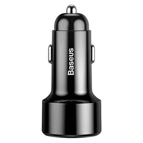 Автомобільний зарядний пристрій Baseus Magic Series Dual-USB QC 3.0 45W Black (CCMLC20A-01) фото №2