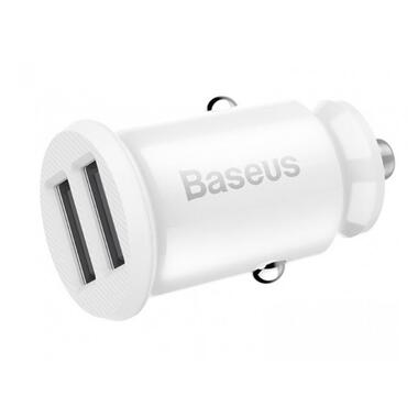 АЗП Baseus Rice Grain dual USB 3.1A White фото №2