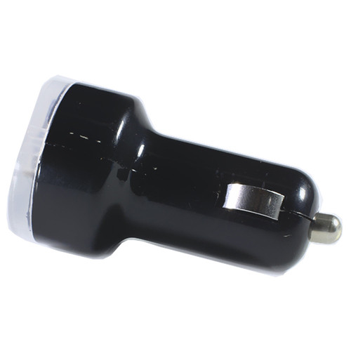 Автомобільний зарядний пристрій Lesko USBx2 2.1A/1А Black універсальний фото №3