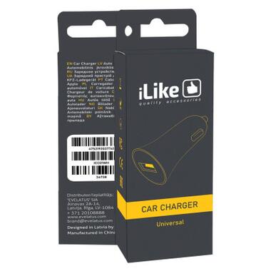 Автомобільний зарядний пристрій iLike Car Charger ICC01 White фото №2