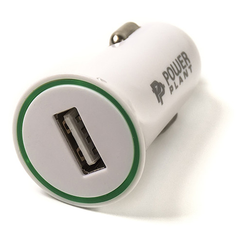 Автомобільний зарядний пристрій PowerPlant USB 12-24V 2.1A фото №1