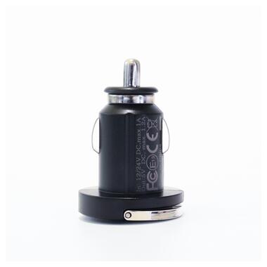 Автомобільний зарядний пристрій Strax bulk Car Charger 2.4A Single USB-A Black (4029948595757) фото №2
