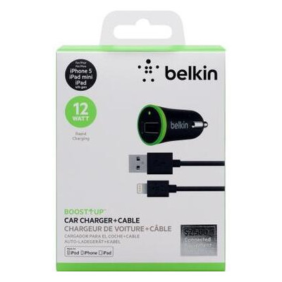 Автомобільний зарядний пристрій Belkin Lightning F8J121bt04-BLK фото №4