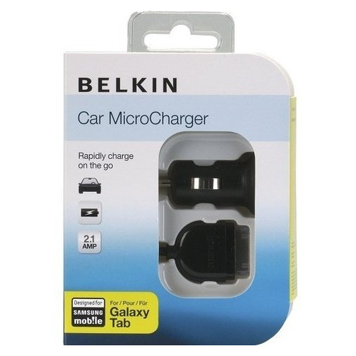 ЗУ авто МС Belkin Micro (USB 2100mA) Galaxy Tab + ChargeSync фото №1