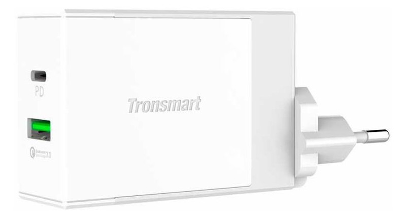 Зарядний пристрій Tronsmart W2DT 48W USB PD Wall Charger with Quick Charge 3.0 White фото №1