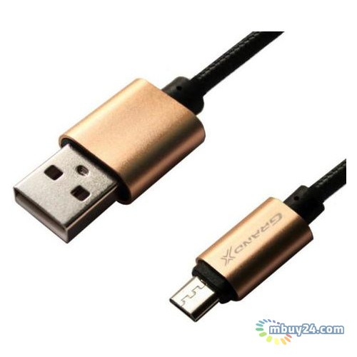 Автомобильное зарядное устройство Grand-X QC (1xUSB 3А) Black (CH27BM) + кабель Micro USB фото №3