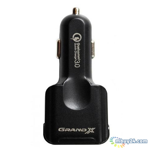 Автомобильное зарядное устройство Grand-X QС (4xUSB 7.8A) Black (CH-09) фото №4