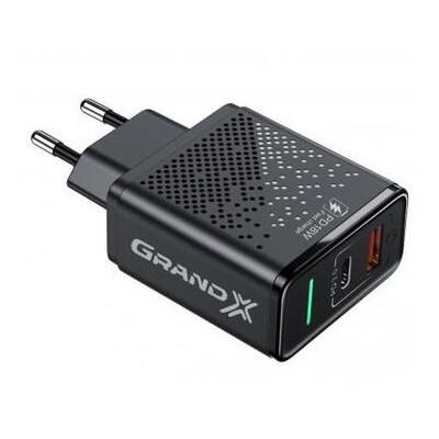 Зарядний пристрій Grand-X Fast Сharge 6-в-1 PD 3.0, QС3.0, AFC, SCP, FCP, VOOC 1USB 1Type (CH-880) фото №1