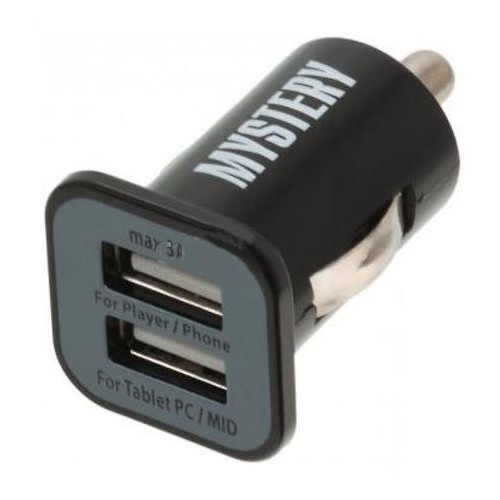 Зарядное устройство USB Mystery MUC 2/3A 12/5V 3А фото №1