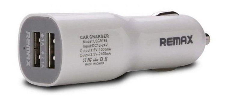 Автомобильное зарядное устройство Remax RCC201 2USB 2.1A Mini Car Charger mini White #I/S фото №3