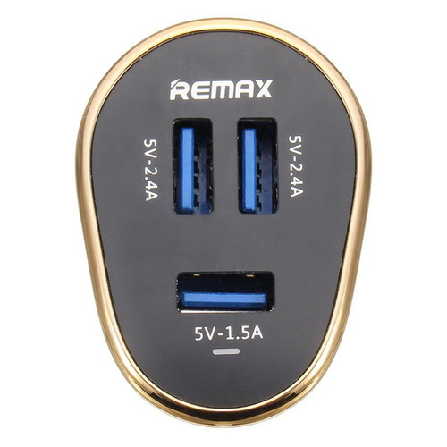 Автомобильное зарядное устройство Remax RCC302 (3USB 6.3A) Black фото №4