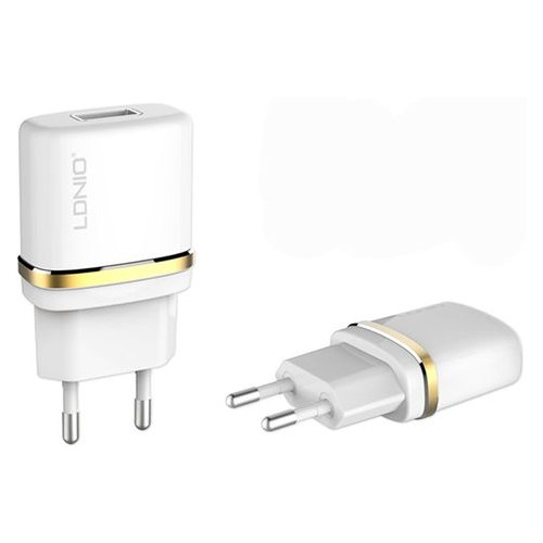 Автомобильное зарядное устройство Ldnio DL-AC50 Travel charger 1USB 1A with Lightning cable White фото №1