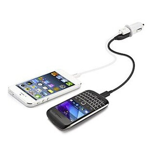 Автомобильное зарядное устройство Capdase Dual USB Car Charger Pico G2 White (1 A) for iPhone/iPod/iPad mini/Smartphone (CA00-PG02) фото №2
