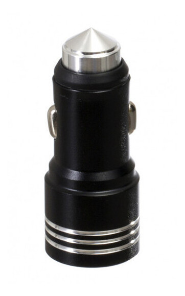 Автомобильная USB зарядка от прикуривателя 12v CAR USB hammer 0068 YZS-A-01 (4666) Черный #S/O фото №2