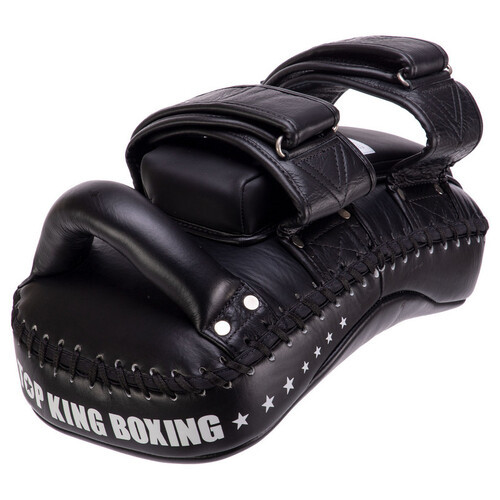 Пади для тайського боксу Top King Boxing Тай-педи Super TKKPS-CV-L Чорний (37551071) фото №4
